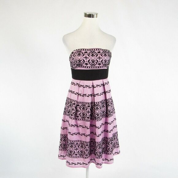Lavender HELEN WANG empire waist dress 6 - Picture 1 of 8